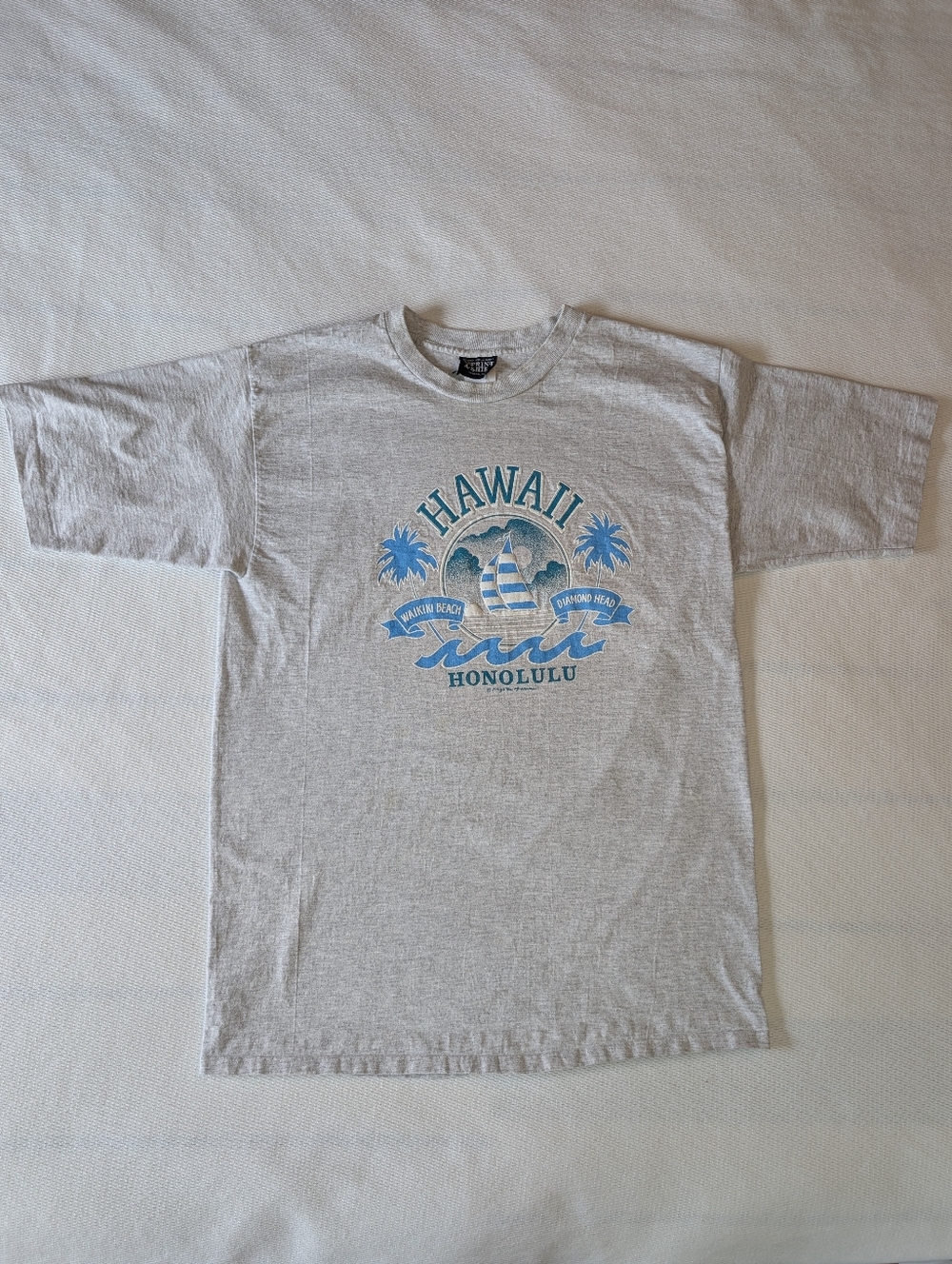 VTG 90s Hawaii Honolulu Single Stitch Sleeve T-Shirt